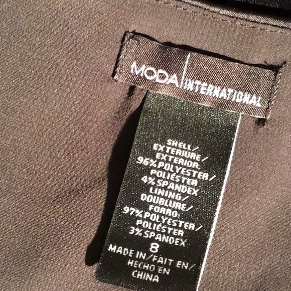 Moda International dress Bodycon ruched black 8 - Picture 6 of 7